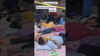 Doctors on hunger strike topf rgkarmedicalcollege tilotama durgapuja hungerstrike [upl. by Wilmer]