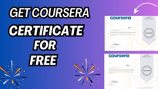 How to get Coursera courses for free with certificate  Financial Aid Guide 2024 [upl. by Orth]