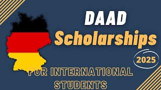 DAAD Scholarship 2025  Step by Step Application Process  Scholarships in Germany [upl. by Adia]