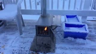 The Christmas Knico A wood Stove for The Arctic Oven [upl. by Fidelas]