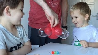 Kids Science Experiment Balloon And Sticking Glasses Trick [upl. by Angil]