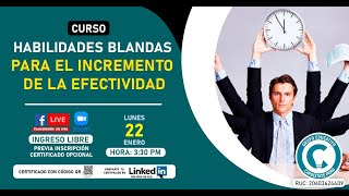 📚CURSO HABILIDADES BLANDAS PARA EL INCREMENTO DE LA EFECTIVIDAD👨‍💻 [upl. by Uehttam]