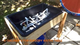 Summer DIY   Kids Water Table  Oldschoolfuturecom [upl. by Valdes]