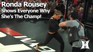 UFC 184 Champ Ronda Rousey 25min Workout Before Title Fight With Cat Zingano CompleteUnedited [upl. by Yasmine]