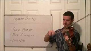 Learn how to Play the Violin  Legato Violin Bow Technique [upl. by Marcille535]