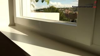 Innenfensterbank aus Werzalit — Produktvideo  fensterversandcom [upl. by Llerud14]