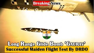 DRDO carries out successful maiden flight test of Long Range Glide Bomb ‘GAURAV’ from Su 30 MK I [upl. by Erialc]