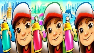 SUBWAY SURFERS  BALI vs DUBAI vs MIAMI [upl. by Bondie]