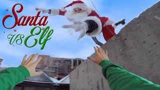 Santa Vs Elf  Parkour POV [upl. by Amadeus]