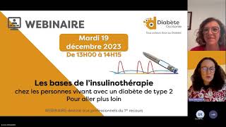 Webinaire Les bases de linsulinothérapie  pour aller plus loin  19 décembre 2023 [upl. by Adiela296]