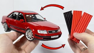 Plasticine clay to Audi 100 S4 The Ultimate Transformation [upl. by Revlis]