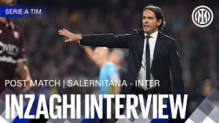 SALERNITANA 04 INTER  INZAGHI INTERVIEW 🎙️⚫🔵 [upl. by Lusar]