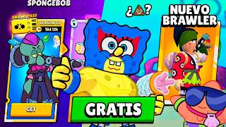 😱BRAWL STARS x BOB ESPONJA  NUEVOS BRAWLERS POWERUPS HIPERCARGAS y más🍍 [upl. by Siuqram576]