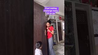 Bangles making challenge with Mumy  Navratri churi making ideas at home shorts viral [upl. by Parik]