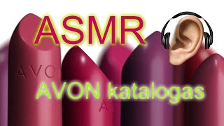 ASMR  AVON katalogo pavartymas 0416 [upl. by Nylia]