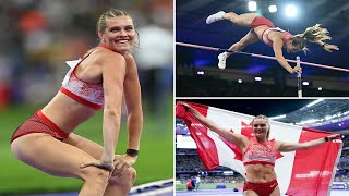 Alysha Newman Olympic as Canadian pole vaulter clears national record 485m to make podium in Paris [upl. by Rhoads]