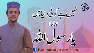 Nahi Ha Koi Dunia Ma Hamara Ya Rasool Allah  Ammad Naseem  Hearttouching klam [upl. by Neirad]