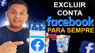 Como EXCLUIR CONTA do FACEBOOK DEFINITIVAMENTE2024 Atualizado RÁPIDO E FÁCIL [upl. by Iridissa]