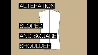 Bespoke Tailoring 88 Alteration for sloped and square shoulder [upl. by Quin]