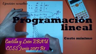 RV Programación lineal minimizar coste Ejercicio resuelto selectividad [upl. by Ginsburg]