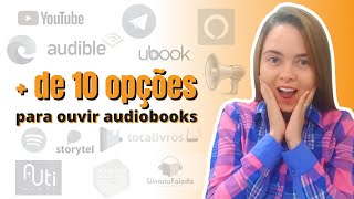 ONDE OUVIR AUDIOBOOKS EM PORTUGUÊS Recomendações gratuitas e pagas [upl. by Nikolai]