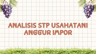 Komoditas Anggur ImporDinda Fitria DewiA [upl. by Einamrej]