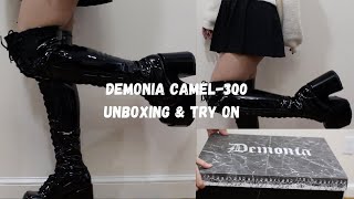 Demonia Camel300 Boots Unboxing amp Try on 🖤 [upl. by Beal]