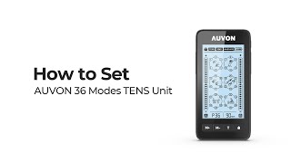 How to use AUVON Touchscreen TENS Unit Muscle Stimulator36 ModeTENS Machine [upl. by Wehtta]