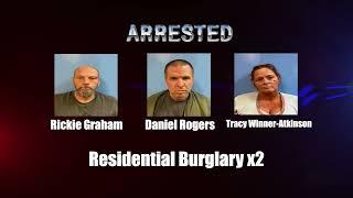 01312024 Three People Arrested in Connection to an Attempted Burglary [upl. by Nowyt386]