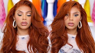 FROM BLACK TO GINGER HAIR TUTORIAL  WIG TRANSFORMATION [upl. by Rudman]