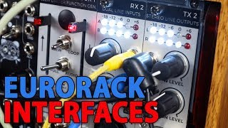 Eurorack Interfaces  Receive 2 amp Transmit 2 from Joranalogue Audio Design [upl. by Yrtnej]