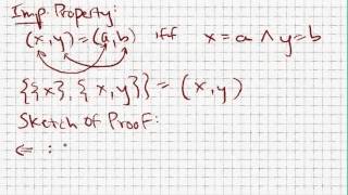 Axiomatic Set Theory 1 What is an ordered pair [upl. by Reyna]