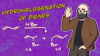 Hydrohalogenation of Dienes  12 vs 14 Addition to Dienes [upl. by Lurette975]