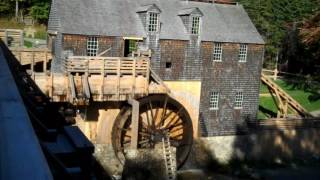 Water Powered Sawmill with Wooden Gears at Kings Landing [upl. by Brezin]