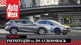 Dubbeltest  Infiniti Q30 vs DS 4 [upl. by Lamrert536]