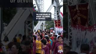 Philippines’ Black Nazarene feast draws hundreds of thousands of devotees [upl. by Aehtrod]