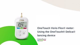 OneTouch Verio Flex® meter Using the OneTouch® Delica® lancing device [upl. by Adnolor851]