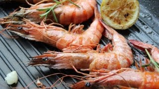 Gambas grillen Rezept  Der Bio Koch 520 [upl. by Eekcaj]