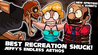 FNF  BEST RECREATION SHUCK  JEFFYS ENDLESS AETHOS SHUCKS REAL RESTORED  GameplayModsHard [upl. by Reddy980]