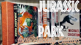 Jurassic Park  Folio Society Special Edition  Michael Crichton TreeBeard Reviews [upl. by Gebelein]