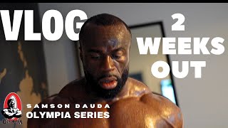 Mr Olympia 2023 series  Daily vlog amp arms workout 2 weeks out  Samson Dauda [upl. by Akedijn]