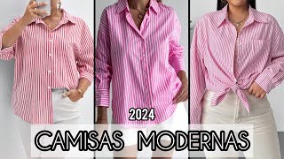 CAMISAS DE MODA 2024 15 MODELOS DE CAMISAS BONITAS [upl. by Mozes404]