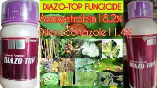 डायजो टॉप।। DIAZOTOP SYSTEMIC FUNGICIDE।। Azoxystrobin 182 difenoconazole 114।। [upl. by Eitirahc]