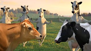 Funny Cow Dance 4 │ Cow Song amp Cow Videos 2021 [upl. by Akiem]