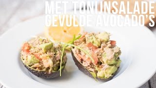 RECEPT Met tonijnsalade gevulde avocado  OhMyFoodness [upl. by Benedict]