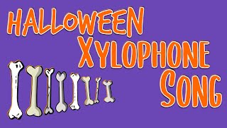 These Skeleton Bones  Elementary Halloween Xylophone Song [upl. by Bergh832]