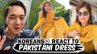 🇵🇰🇰🇷 WEARING PAKISTANI DRESS IN KOREA  BTS MERCH 💜  CVS CHALLENGE [upl. by Haerle334]