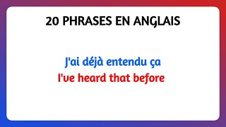 20 phrases SIMPLE en ANGLAIS que tout LE MONDE DEVRAIT CONNAITRE [upl. by Dempstor]