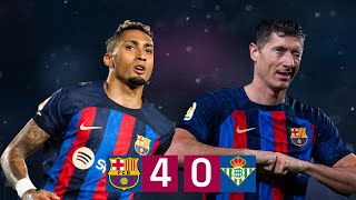 BARÇA 40 BETIS  LALIGA 202223 MD32 [upl. by Myca]