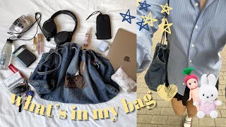 whats in my everyday bag 🎧🤍  uni student edition [upl. by Zitah649]